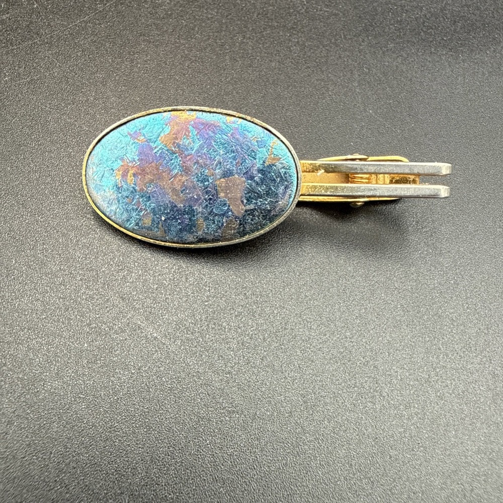 Vintage KOBE TITANIUM Tie Clip Bar Kobelco Corporate Promo